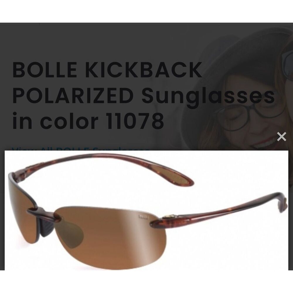 Bolle Athletic Fit “Kickback” style frame polarized Sunglasses